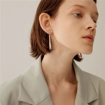 2020 naujus moteriškus auskarus, sferiniai, cilindriniai, auskarai, geometrinis asmenybės perdėti ir unikalus auskarai