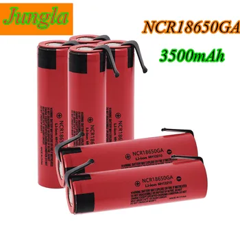 2020 NCR 18650GA 20A išleidimo 3.7 V 3500mAh 18650 Baterija įkraunama baterija, žaislų žibintuvėlis flat-top ličio baterija