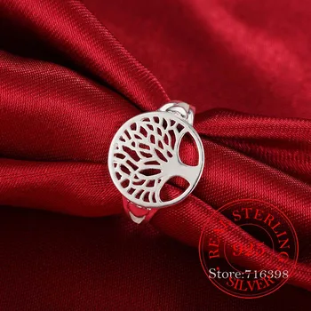 2020 Originalus 925 Sterlingas Sidabro Žiedai Gyvybės Medis Klasikinis Priedai anel Bague anillos Moterų Naujos Motinos Diena Dovanos