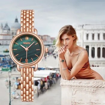 2020 reloj mujer kol saati Naujas Moterų Laikrodžiai Nauja rožinė aukso, Sidabro Ponios Apyrankę Žiūrėti vyriški kvarcas suknelė laikrodį feminino
