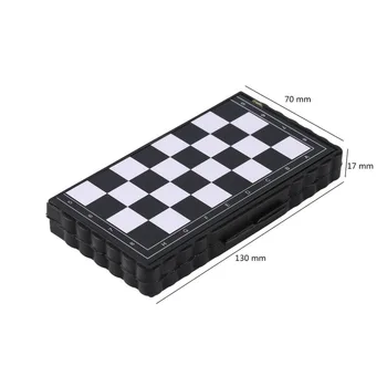 2021 NAUJAS 1set Mini Šachmatų Lankstymo Magnetinio Plastiko šachmatų lentos stalo Žaidimas Nešiojamų Vaikas Žaislas Lašas Laivybos