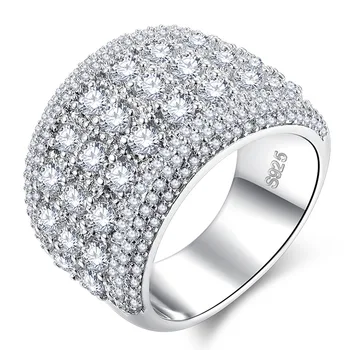 2021 naujas prabangus turas 925 sterlingas sidabro vestuvinis žiedas moterims 
