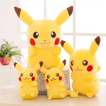 20cm aukštos kokybės Pikachu Pliušinis Žaislas Įdaryti Žaislas Pokemon lėlės Anime Žaislai Vaikams, Lėlės, už Vaikas Kūdikio Gimtadienio Dovanos Anime