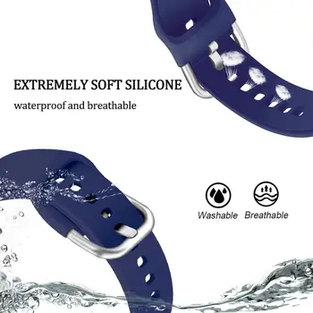 20mm 22mm Silikono Watchband Samsung Galaxy Žiūrėti Aktyvus 42mm Pavarų S2 Sporto Pakeitimo Apyrankę Juosta, Diržu, Pavarų S3 R380