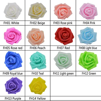 20pcs 6cm Gana Rose PE Putų Dirbtinių Gėlių Galvos 