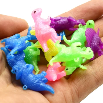 20pcs/daug Plastiko mini dinozaurų žaislas vaiko gimtadienio dovana dinozaurų modelis atsitiktiniai dinozaurų modelis baldai WYQ