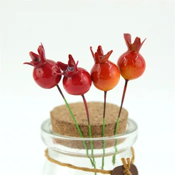 20Pcs Mini Granatų Modeliavimas Mažų Putų Plastiko Netikras, Dirbtinis Vaisių ir Daržovių Namas Šalies Virtuvės Vestuvių Dekoravimas