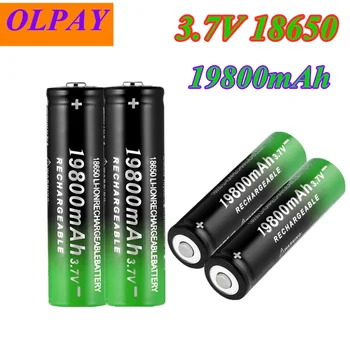 20PCS Naujus 18650 Li-Ion baterija 19800mAh daugkartinio įkrovimo baterija 3.7 V LED žibintuvėlis žibintuvėlį ar elektroninių įrenginių baterijų