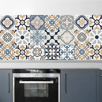 20x100cm virtuvės sienų plytelių lipdukai vandeniui Apdaila Meno Sieninis Vonios kambarys Juosmens Linija Vinilo Sienos Lipdukai Maroko