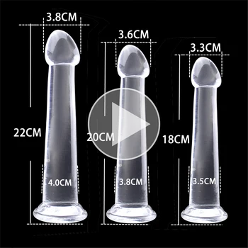 22cm Erotika Želė Dildo Realistiškas Penis Suaugusiųjų Žaislas Minkštas Strapon Dirbtinės Varpos Siurbimo Taurės Didelis Kulka Dildo Sekso Žaislas, skirtas Moters