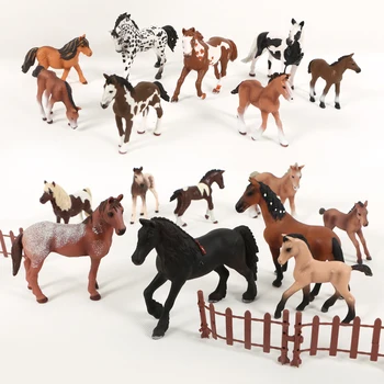 22Type Arklių Modelius Ūkio Gyvūnų modelių serija Appaloosa Harvardo Hanoveris Clydesdale Ketvirtį Arabijos Arklių kolekcija Vaikams žaislas