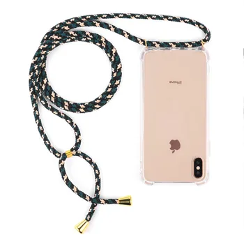 23 spalvų Dirželis Smegenų Grandinės Telefono Juosta Karoliai Virvelę Mobilųjį Telefoną Atveju Atlikti Padengti Atveju Pakabinti Už iPhone7 XS Max XR X 11