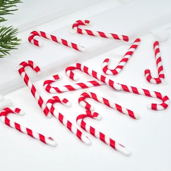 24PCS Kalėdų eglutės kabinti saldainiai cukranendrių kėdžių dekoravimo Kalėdų eglutė karolius, namų dekoracijas vaikų žaislai sumažinti pyragas