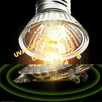 25/50/75 W UVA UVB 3.0 Roplių Lempos Lemputė Vėžlys Milžinryklius UV Lemputės Šildymo Lempa Varliagyviai, Driežai Temperatūros Reguliatorius