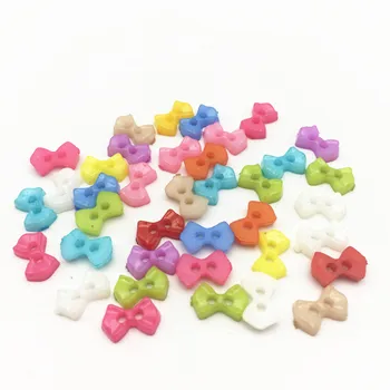 250pcs Mini Plastikiniai Mygtukai Lėlės, Minkšti Žaislai, Drabužiai, 6mm Asorti Spalvų Širdies Aikštėje Gėlių Lankas Žvaigždės