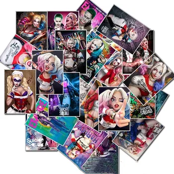 25Pcs Harley Quinn lipdukai bomba Savižudžių Būrys Įklija, Snieglenčių knyga, Bagažo Automobilį, Šaldytuvą, Nešiojamas gitara Joker Lipdukas