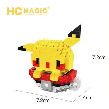 274pcs+ Taurė Micro Blokai Mickey Mouse Pikachued Bulbasaur Jigglypuff Diamond Plytų Duomenys Žaislai Vaikams Dovanų