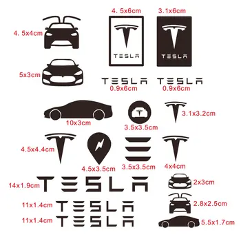 27CM X 23CM už Tesla Lipdukai Grafika, Lipdukų Logotipas TM3 TMX TMS Automobilio Lipdukas Automobilių Lipdukas Automobilių Reikmenys KK Vinilo