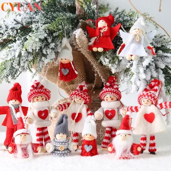2vnt 2020 Kalėdų Ornamentu Lėlės Kalėdų Medžio Dekoro Kabinti Angelas Beveidis Lėlės Kalėdinės Namų Dekoracijos Vaikams, Naujų Metų Dovana Noel
