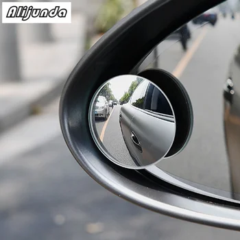 2vnt 360 laipsnių frameless mažas apvalus veidrodis galinio vaizdo blind spot stiklo veidrodis Volkswagen vw POLO 