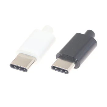 2vnt/5vnt TIPAS-C USB Kištukas Male jungtis Su PCB 24pin suvirinimo Duomenų eilutės sąsaja 