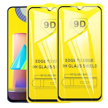 2vnt 9D Grūdintas Stiklas Samsung Galaxy M01 M21 M31 m015f mf m3015f apsauginė veidrodinė Plėvelę, galax M 01 21 31 šarvai stiklo