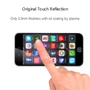 2vnt 9H Visiškai Padengti Grūdinto Stiklo iPhone 7 8 Plus X XS Max XR 5 5s 6 Screen Protector Filmas 