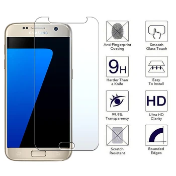 2vnt/Daug Stiklo Samsung Galaxy S7 S6 S4 S5 Mini Screen Protector Apsauginė Plėvelė Samsung S 7 6 5 Grūdintas Stiklas SansungS7