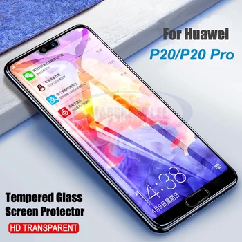 2vnt/daug Visiškai Grūdintas Stiklas Huawei P20 Pro Screen Protector 9H Kovos su 