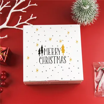 2VNT Kalėdų Pakuotės Saldainiai Dragee Dovanų Dėžutes, Elniai&Kalėdų Medžio Svečiai Pakavimo Dėžės Dovanų Maišelis Noel Naujųjų Metų Šaliai Džiaugtis Vaikai
