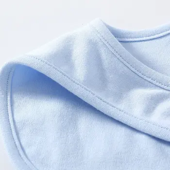 2vnt Kūdikio seilių rankšluostį kūdikiui vientisos spalvos naujagimio kombinezonai su Antkrūtiniais ryžių maišelį, sugeriamosios medvilnės kombinezonai su Antkrūtiniais vaikų kombinezonai su antkrūtiniais