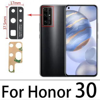 2VNT Nauja Huawei Honor 9X V20 V30 20i 20 10 10i 20i 20S 30S 30 Pro Lite Stiklas, Galinio vaizdo Kameros Objektyvas su Juosta atsarginės Dalys