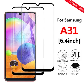 2vnt saugos Grūdintas Stiklas Samsung A31 2020 screen Protector telefonas Stiklo Galaxy 31 A315F Apsaugos Premium glas 9H