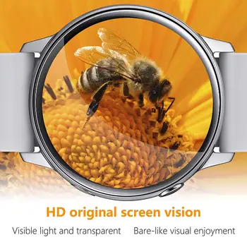 2VNT Screen Protector For Samsung Galaxy žiūrėti aktyvios 2 44mm 40mm 3D HD Ultra-plonas Visą Apsauginės plėvelės watchband Priedai