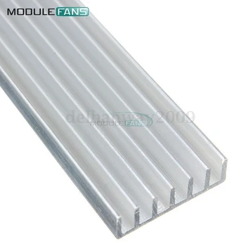2vnt Sidabro-Baltos Šilumos Kriaukle LED 150x20x6mm Šilumos Kriaukle Aliuminio Aušinimo Fin