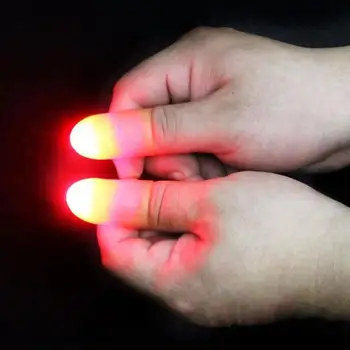 2vnt Stebuklinga žaislų Thumbs LED Baterija Thumbs Pirštus Šviesos Apgauti Prop Šalis Tiekimo Kūrybos Magija Kūrėjai Juokinga vaikams dovanos