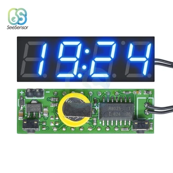 3 1. DS3231 LED Skaitmeninis Laikrodis, Temperatūra Įtampos Modulis Metu Termometras Voltmeter Voltas Metrui Stebėti DC 5V-30 V