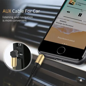 3.5 mm Audio Laidas 3.5 mm Garsiakalbių Linijos 3.5 mm Aux Kabelis iPhone 6 SamsungGalaxy s8 Automobilių Ausinių Xiaomi Redmi 4x Audio jungtis