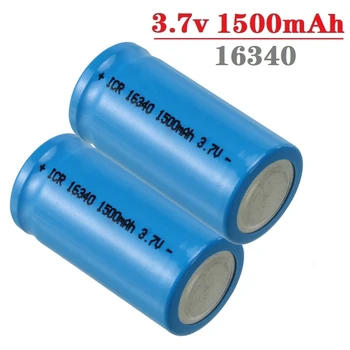 3.7 V, 1500 mah Li-ion Baterijos 16340 CR123A Baterijos LED Žibintuvėlis Kelionės Siena Çkroviklio CR123A baterija 16340
