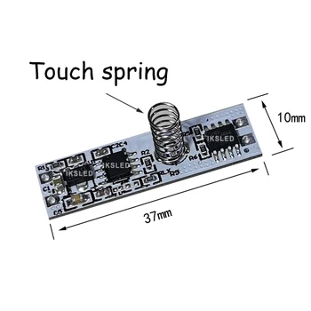 3.7~30 V, 10A Capacitive Touch Sensorius Jungiklis Spyruoklės Jungiklis LED Dimmer, Valdymo Jungiklis Smart Home LED Šviesos Juostelės