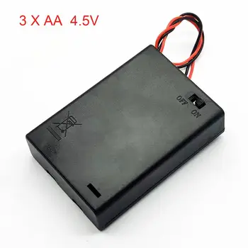 3 AA 4.5 V Baterijų Laikiklis Dėžutė Baterija Atveju Perjungti Naujas 3 AA Baterijos Lauke 4.5 V