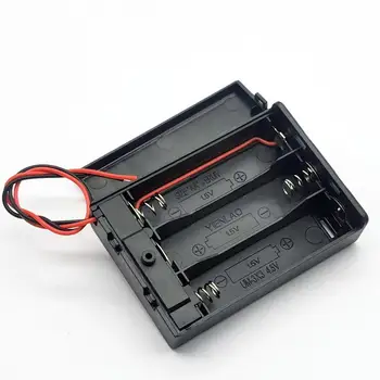 3 AA 4.5 V Baterijų Laikiklis Dėžutė Baterija Atveju Perjungti Naujas 3 AA Baterijos Lauke 4.5 V