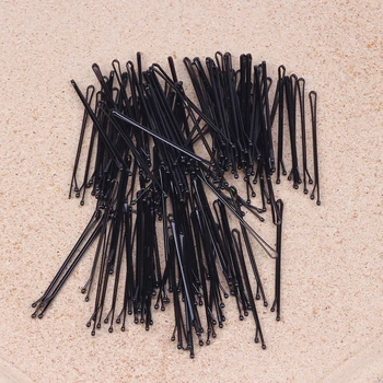 30 vnt. Juodos spalvos plaukų segtukai Moterų Plaukų Įrašą Lady Bobby Smeigtukai Nematoma Banga Tiesiai Hairgrip Žiburių Stilius Įrankiai Priedai