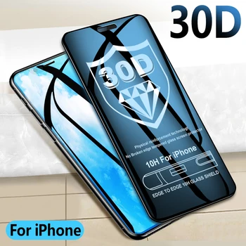 30D Apsauginis Stiklas ant IPhone 12 PRO MAX X XR XS Pilnas draudimas 