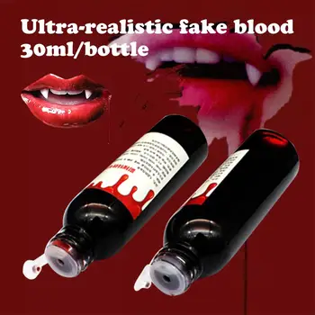 30ml Ultra-Realistiškus pranešk apie Netikrą Kraujo Helovinas Cos imituoti Žmogaus Vampyras Žmogaus Dantis Kraujodaros Rekvizitai Atostogų Šalies Prekių
