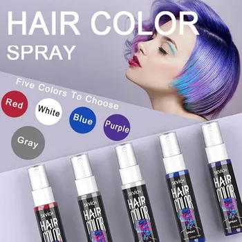 30ml Vienkartiniai Plaukų Dažymas Purškimo Greitai Laikinai Dažiklis Skalbti Unisex Instant Color Dažų, Plaukų Stilius, Plaukų Produktus