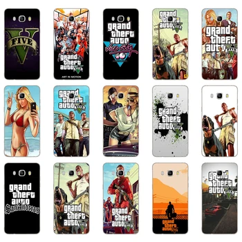 33DD Grand Theft Auto, GTA V Minkšto Silikono Case Cover for Samsung Galaxy a3 a5 2017 A6 A8 2018 j3 skyrius j5 j7 2016 2017