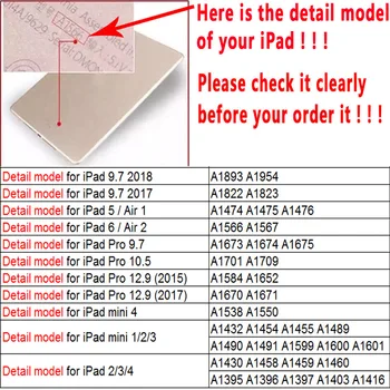 360 Laipsnių Besisukantis PU Odos Stand Case Cover For iPad 2 Oro Atveju, Smart Case For ipad 6-osios kartos atveju 2018 A1567 A1566