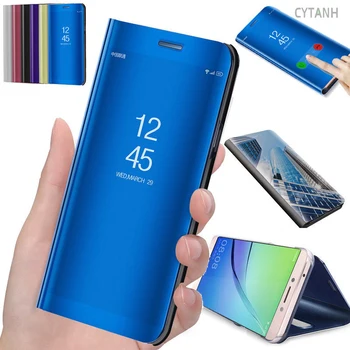 360 Smart Visiškai Padengti Atveju Mobilųjį Telefoną Atveju Xiaomi Redmi 9 9A 9C 4X S2 Veidrodis, Flip Dangtelis Xiaomi Redmi Pastaba 7 8 Pro 