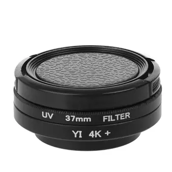 37mm UV Objektyvo Filtras + Objektyvo Žiedas-Adapteris + Apsauginis Dangtelis Xiaomi Yi Fotoaparatas